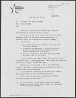 Memo from Susan Heckmann to "Letters to the Editor Chairman", undated