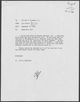From Jim Francis to William P. Clements, Jr., regarding Democratic Poll, September 13, 1982