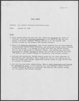 Campaign promotional memo titled, "Fact Sheet: Gov. White's Inflated Staff/Salary Costs," January 13, 1984