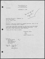 Letter from Peter O'Donnell to William P. Clements, Jr., September 8, 1986