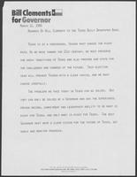 Remarks by Bill Clements to the Texas Daily Newspaper Association, March 11, 1986