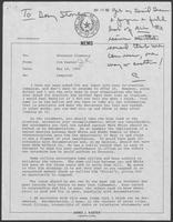 Memo from Jim Kaster to William P. Clements, Jr., regarding campaign, May 14, 1982