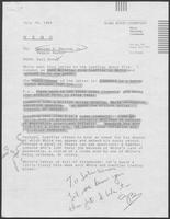 Memo from Karl Rove to George S. Bayoud and Reggie Bashar regarding Governor Mark White campaign material, July 26, 1986