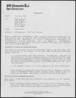 Memo from Jim Arnold to George Bayoud and others regarding Schlumberger Limited, July 24, 1986