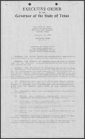 Executive order by Governor William P. Clements, Jr., creating a Texas commission honoring the bicentennial of the United States Constitution, February 26, 1987