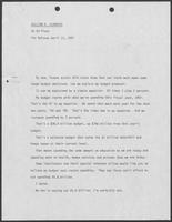 Essay by Governor William P. Clements, Jr., regarding Texas' budget, April 13, 1987