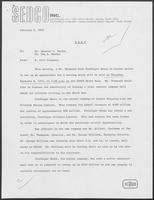 Memo from Gill Clements to Spencer L. Taylor and Tom B. Rhodes, February 5, 1973