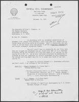 Letter from J.F. Bookout to William P. Clements, Jr., December 16, 1974