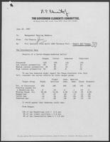Memo from Jim Francis to The Governor Clements Committee, regarding Poll Analysis from 1980 Tarrance Poll, June 25, 1980