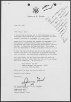 Correspondence between Gerald Ford, William P. Clements, Jr., and Rita Crocker-Clements, June - August 1981