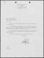 Letter from Dolph Briscoe to Rita Clements, December 22, 1986