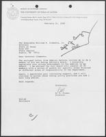 Letter from Bill Fisher to Governor William P. Clements, Jr., February 21, 1990