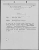 Letter from Robert H.B. Baldwin to Board of Trustees of National Partnership to Prevent Drug and Alcohol Abuse, June 16, 1986