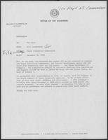 Memorandum from Bill Lauderback to Pat Oles, December 30, 1980