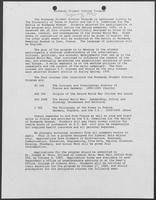 Group of documents related to the Normandy Student Scholar Program, University of Texas at Austin, Spring 1990
