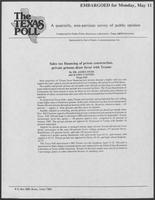Article titled, "Sales tax financing of prison construction, private prisons draw favor," May 11, 1978