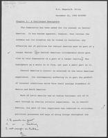Report of the National Bipartisan Commission on Central America, Chapter I draft, December 22, 1983