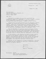 Letter from former Secretary of State Henry A. Kissinger to William P. Clements, Jr., August 18, 1983