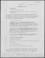 Outline of report for U.S National Bipartisan Commission on Central America, November 18, 1983