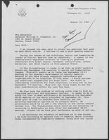 Letter from former Secretary of State Henry A. Kissinger letter to William P. Clements, Jr., August 16, 1983