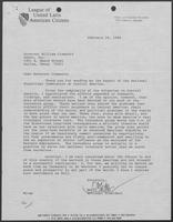 Correspondence between Mario Obledo and William P. Clements, Jr., February 29, 1984- March 12, 1984
