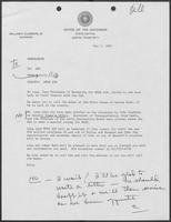 Memo from Polly Sowell to William P. Clements regarding Muse Air, May 5, 1982