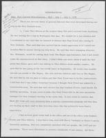Memo from Spencer L. Taylor to William P. Clements, July 1 - 5, 1970
