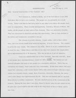 Memo from Spencer L. Taylor to William P. Clements Jr., June 30 - July 5, 1970