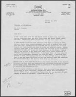 Correspondence between Amos L. Carter and William P. Clements, Jr., October 21 - November 20, 1972