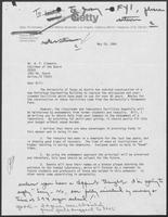 Letter from Robert N. Miller to William P. Clements, Jr., May 29, 1984