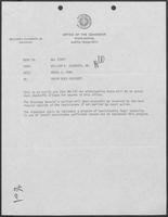 Memo from William P. Clements to All Staff regarding Union Dues Checkoff, March 7, 1980