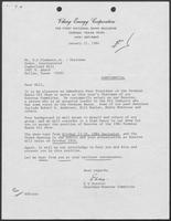Correspondence between E.G. Durrett and William P. Clements, January 11 - January 18, 1984