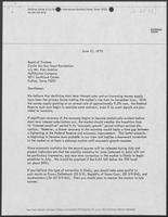 Letter from Edwin A. Albritton to Board of Trustees, Circle of Ten Boy Scouts Foundation regarding Economic Statistics, June 17, 1975