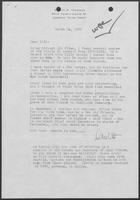 Letter from Dewitt P. Thompson to William P. Clements regarding Boy Scouts, 24 March 1985