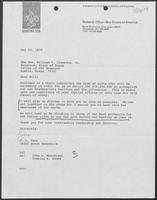 Letter from J.L. Tarr to William P. Clements regarding Donations, May 24, 1979