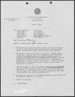 Memo from Doug Brown to Tobin Armstrong, et al., regarding Monthly Status reports on Major Issues, May 27, 1980