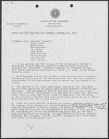 Notes on Staff Meeting Held Monday, January 22, 1979