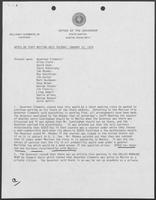 Notes on Staff Meeting Held Tuesday, January 23, 1979