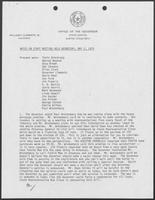 Notes on staff meeting held Wednesday, May 2, 1979