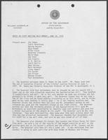Notes on staff meeting held Monday, June 18, 1979