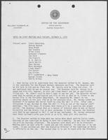 Staff meeting notes, October 9, 1979
