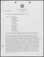 Staff meeting notes, December 17, 1979