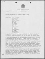 Staff meeting notes, January 2, 1980