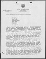 Notes on the Staff Meeting held Wednesday, March 19, 1980