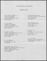Membership Roster titled "Capitol Centennial Ad Hoc Committee"