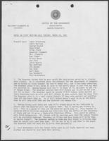 Notes on Staff Meeting held Tuesday, March 24, 1981
