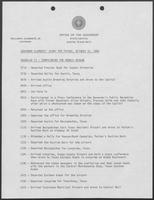 Governor Clements' Diary for October 31, 1980