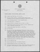 Governor Clements' Diary for Friday, August 29, 1980