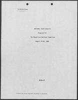 Report titled "National Flash Results: Prepared for The Republican National Committee", August 27, 1988