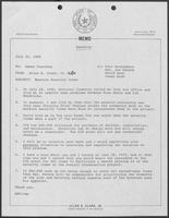 Memo from Allen Clark to Homer Foerster regarding Mansion Security Items, July 25, 1980
